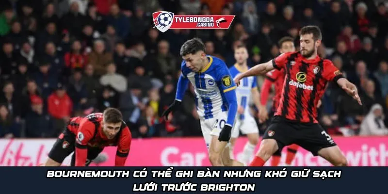 Bournemouth có thể ghi bàn nhưng khó giữ sạch lưới trước Brighton