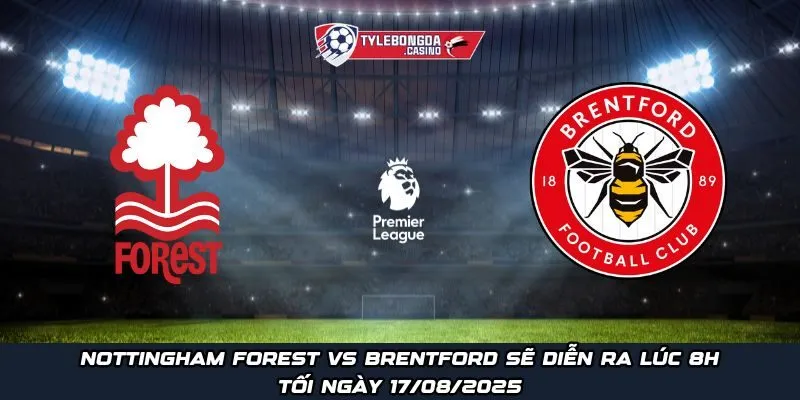 Nottingham Forest vs Brentford sẽ diễn ra lúc 8h tối ngày 17/08/2025