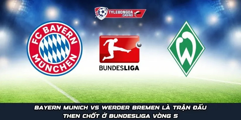 Bayern Munich vs Werder Bremen là trận đấu then chốt ở Bundesliga vòng 5