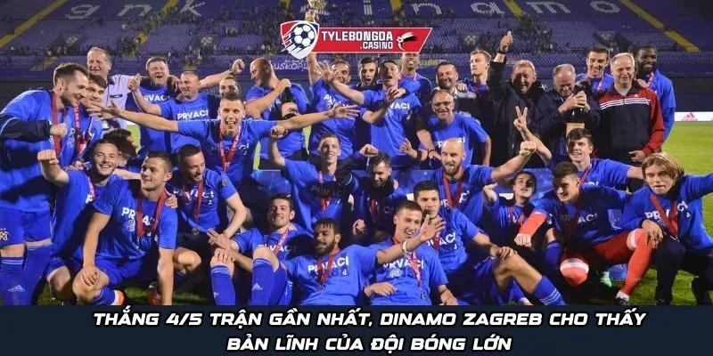 Thắng 4/5 trận gần nhất, Dinamo Zagreb cho thấy bản lĩnh của đội bóng lớn