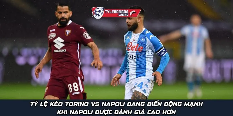 Tỷ lệ kèo Torino vs Napoli đang biến động mạnh khi Napoli được đánh giá cao hơn